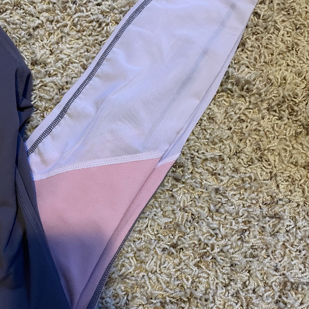 Fabletics Color Block Mesh Workout Pants - image 2